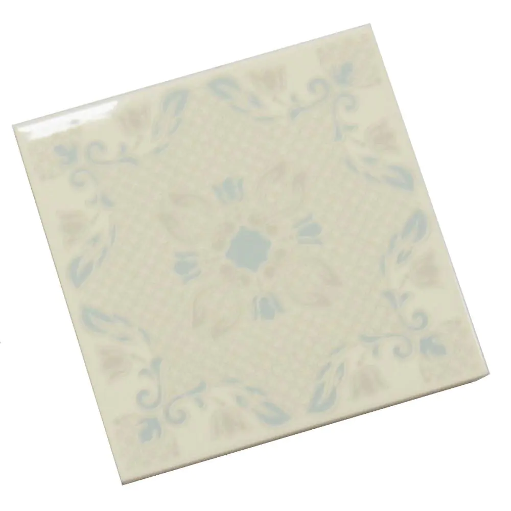 Wandfliese Dekor Agostino E2898 creme grau blau 15x15 cm I.Sorte Wandfliese Dekor Agostino E2898 creme grau blau 15x15 cm I.Sorte