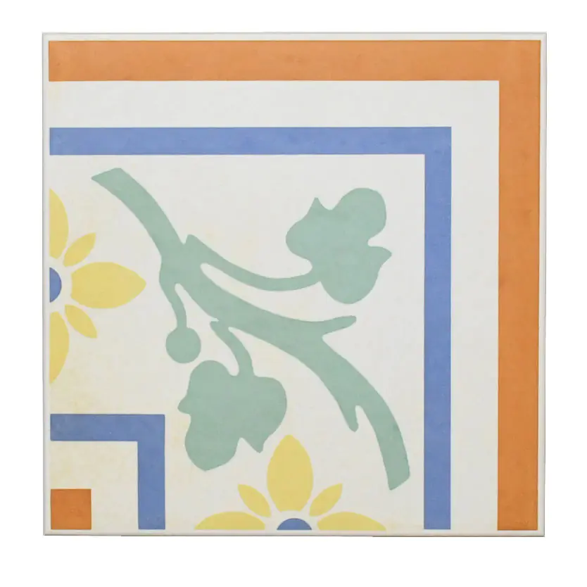 Bodenfliese Dekor Villeroy & Boch E3370 3152 FE2E Century Garden mehrfarbig 22x22 cm Bodenfliese Dekor Villeroy & Boch E3370 3152 FE2E Century Garden mehrfarbig 22x22 cm