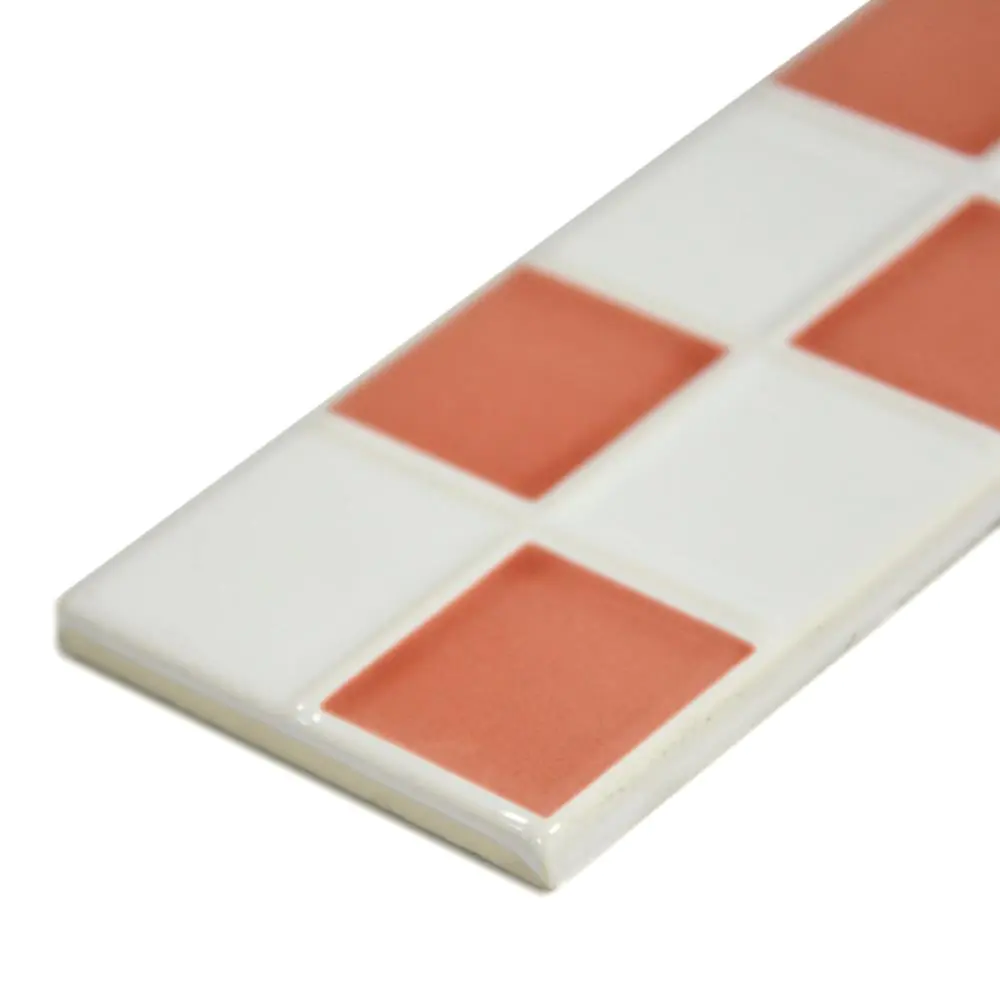 Bordüre Villeroy & Boch 1475 CS23 Creative System korallenrot weiß 6,5x20 cm I.Sorte Bordüre Villeroy & Boch 1475 CS23 Creative System korallenrot weiß 6,5x20 cm I.Sorte