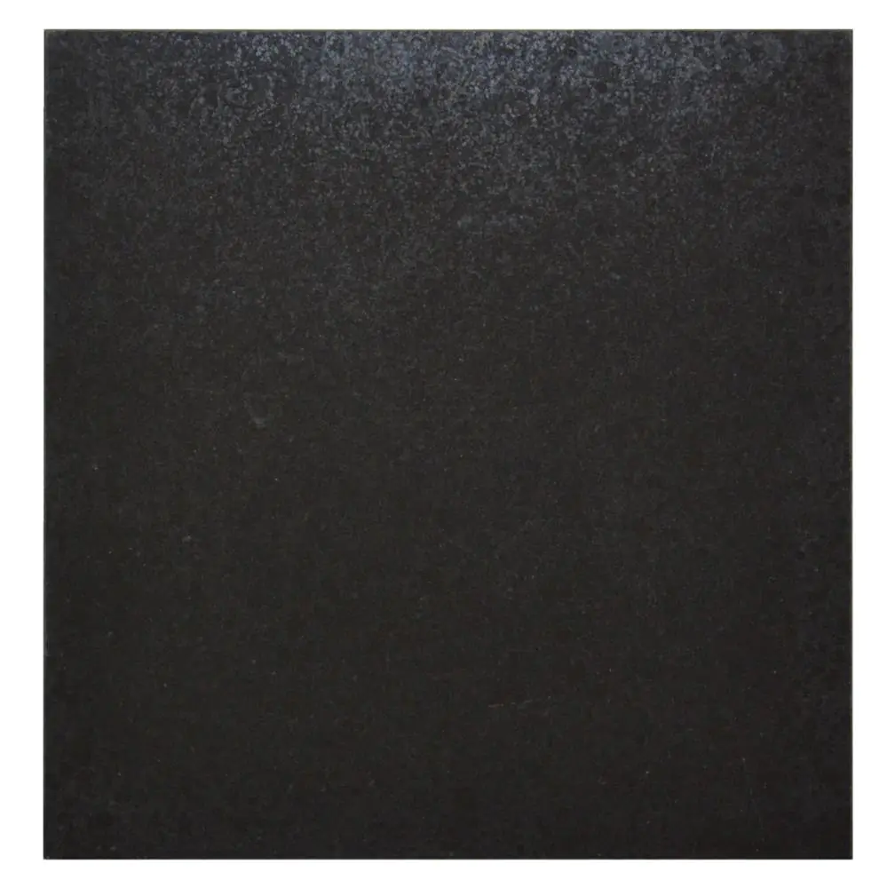 Bodenfliese E3961 Schwarzer Basalt Naturstein schwarz 30,5x30,5 cm