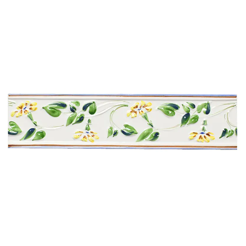 Bordüre Jasba Nr.885 1761 Solitaire grün-weiß 7,5x31 cm I.Sorte Bordüre Jasba Nr.885 1761 Solitaire grün-weiß 7,5x31 cm I.Sorte