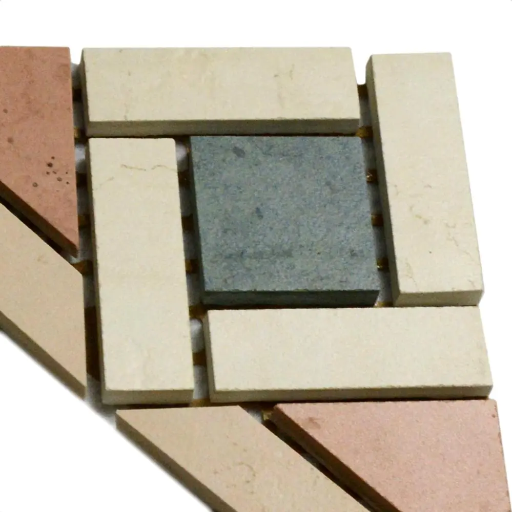 Mosaik Agrob Buchtal 056063 Kuros cotto creme grün 15x30 cm I.Sorte