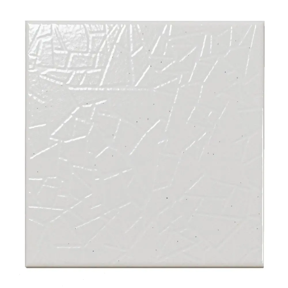 Wandfliese Dekor Steuler Design E3134 44470 weiß mehrfarbig 25x25 cm