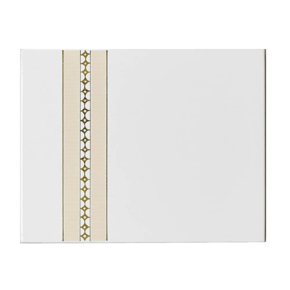 Wandfliese Dekor Semigres E3298 weiß gold beige 20x25 cm