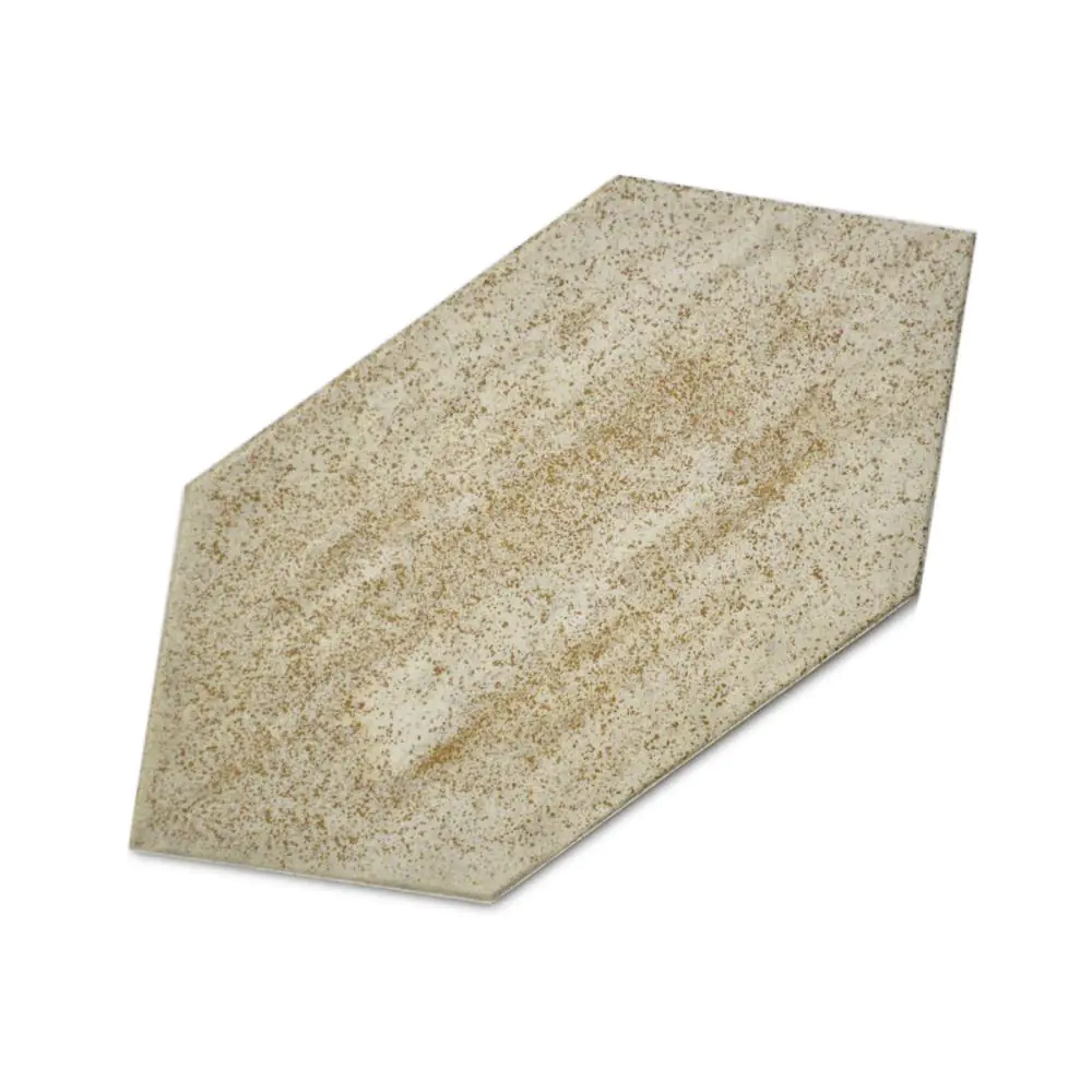 Bodenfliese Villeroy & Boch E4279 Sechseck braun hellgrau 12,5x25 cm