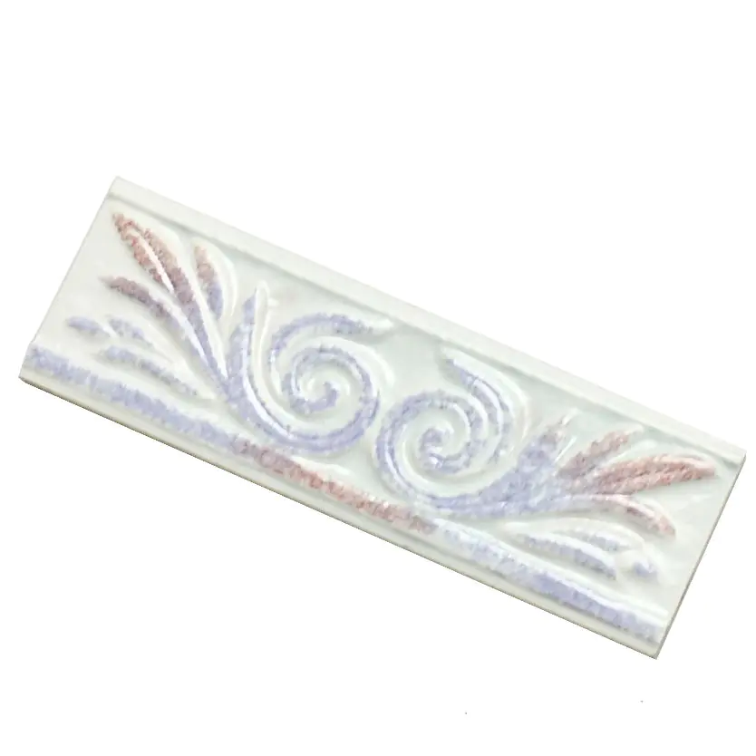 Bordüre Villeroy & Boch Nr.807 1465 LA46 Camargue lila grün rot 6,5x20 cm I.Sorte