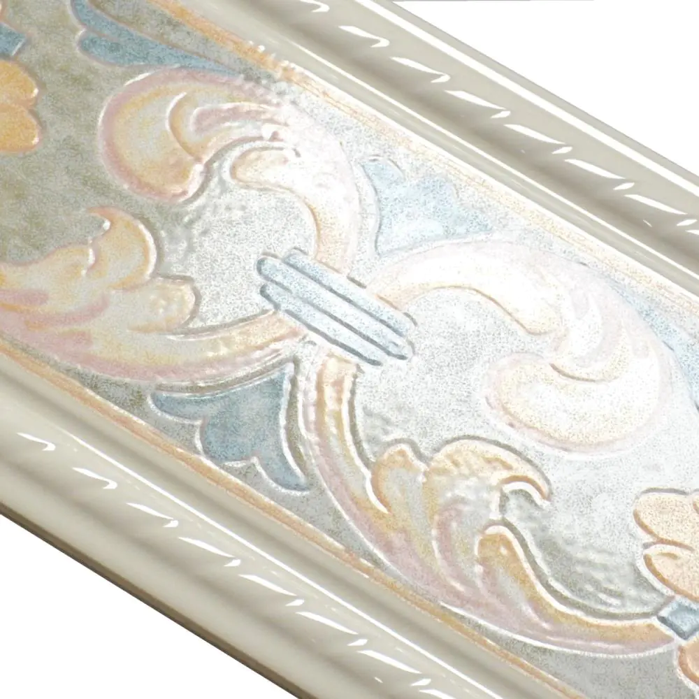 Bordüre Porcelanosa Nr.496 creme bunt Floral 20x31,5 cm
