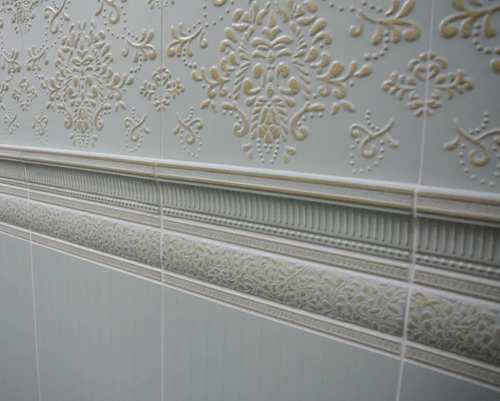 Bordüre Villeroy & Boch E3493 1545 ET54 Diva seladon grün gold 7x30 cm I.Sorte Bordüre Villeroy & Boch E3493 1545 ET54 Diva seladon grün gold 7x30 cm I.Sorte