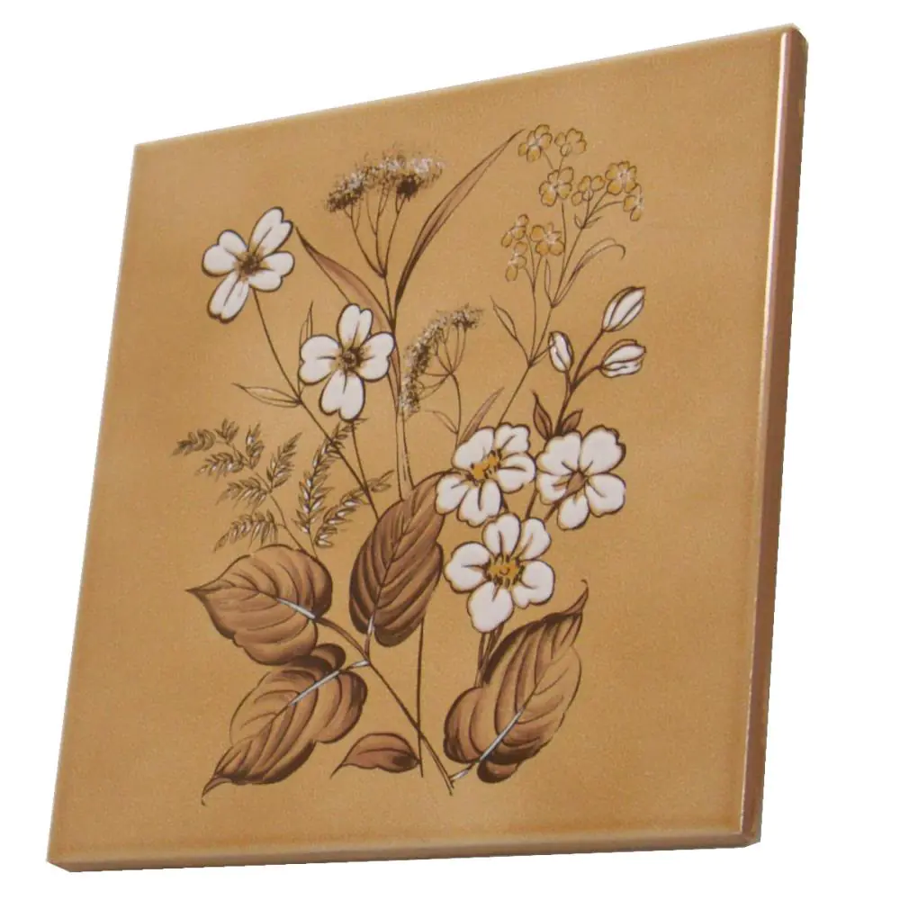 Wandfliese Dekor Villeroy & Boch E2831 beige braun weiß 20x20 cm I.Sorte Wandfliese Dekor Villeroy & Boch E2831 beige braun weiß 20x20 cm I.Sorte