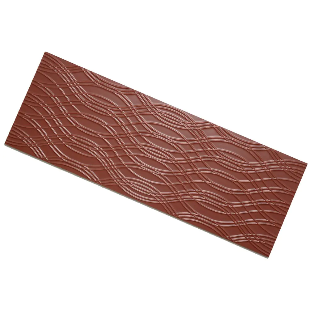 Wandfliese Dekor Villeroy & Boch E1965 1227 CO31 Stripe & Wave rot 25x70 cm I.Sorte Wandfliese Dekor Villeroy & Boch E1965 1227 CO31 Stripe & Wave rot 25x70 cm I.Sorte