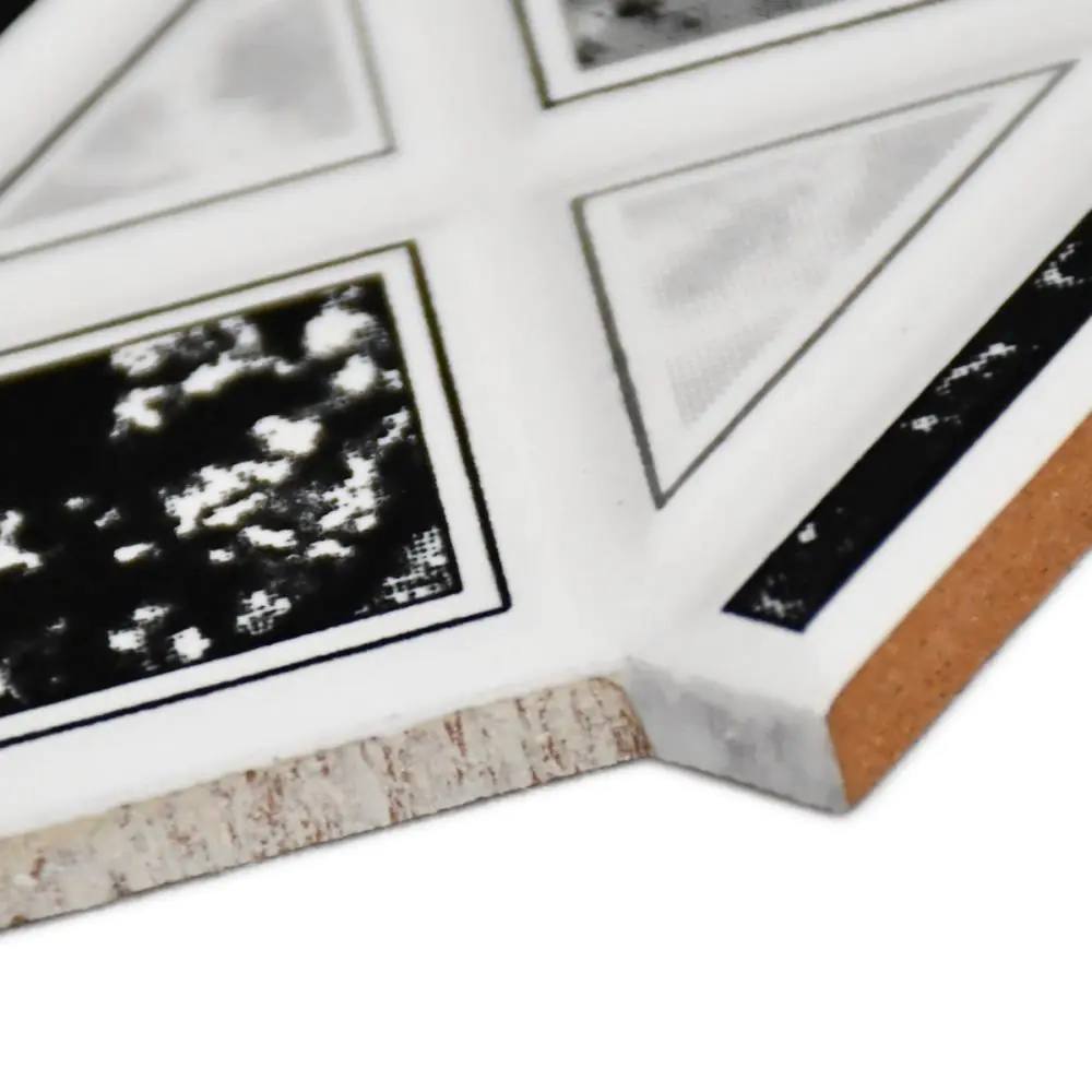 Bordüre Nr.1031 Egeo Nero/32 Greca grau schwarz weiß 7x29 cm