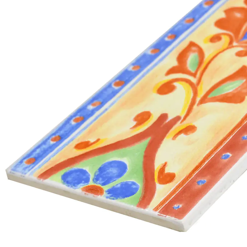 Bordüre Villeroy & Boch Nr.796 1153 CJ58 Lotus mehrfarbig 10x25 cm I.Sorte
