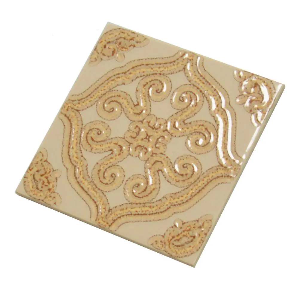 Wandfliese Dekor Servais E2098 8919 beige braun gebraucht 15x15 cm Wandfliese Dekor Servais E2098 8919 beige braun gebraucht 15x15 cm