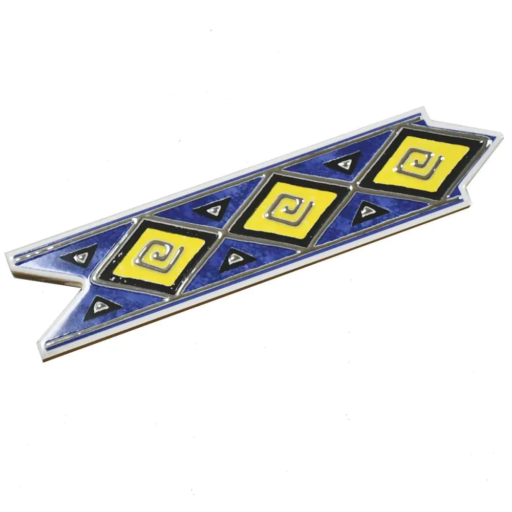 Bordüre HPH Placke Nr.612 Pamplona gelb blau schwarz 6,5x25 cm