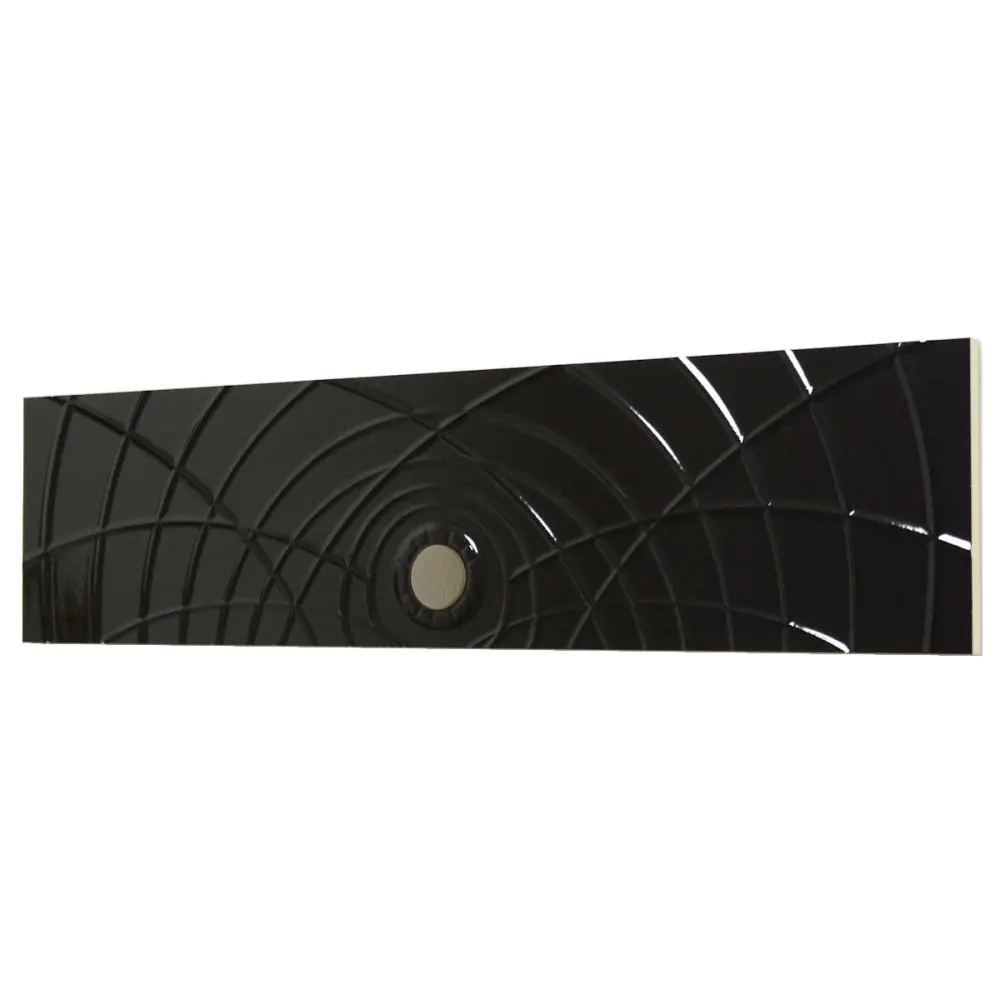 Wandfliese Dekor Villeroy & Boch E809 1607 CL44 Boudoir schwarz 15x60 cm I.Sorte Wandfliese Dekor Villeroy & Boch E809 1607 CL44 Boudoir schwarz 15x60 cm I.Sorte