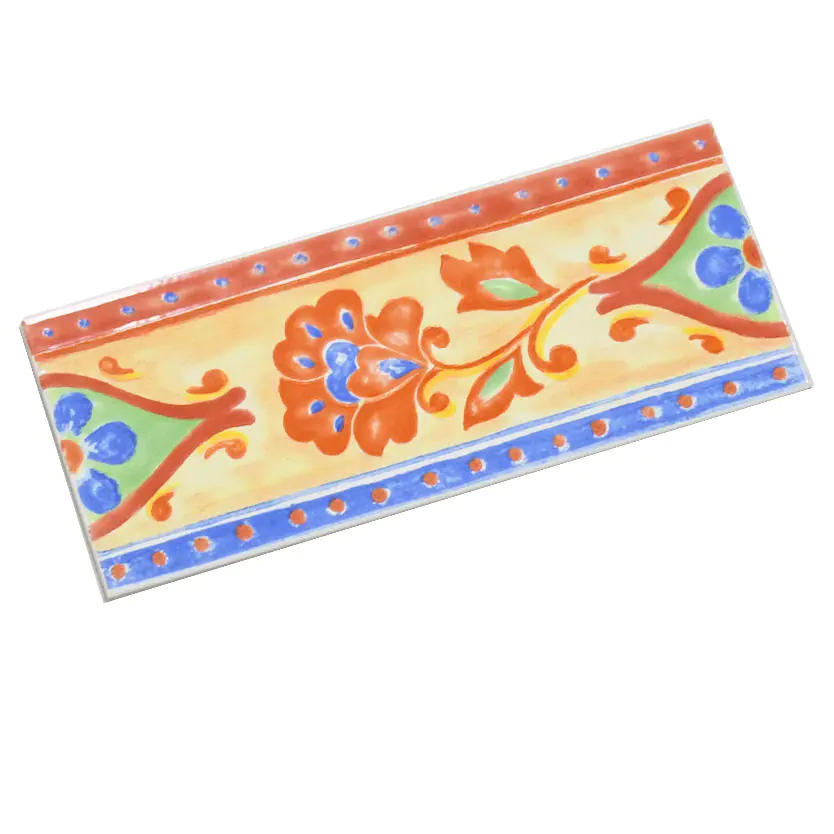 Bordüre Villeroy & Boch Nr.796 1153 CJ58 Lotus mehrfarbig 10x25 cm I.Sorte