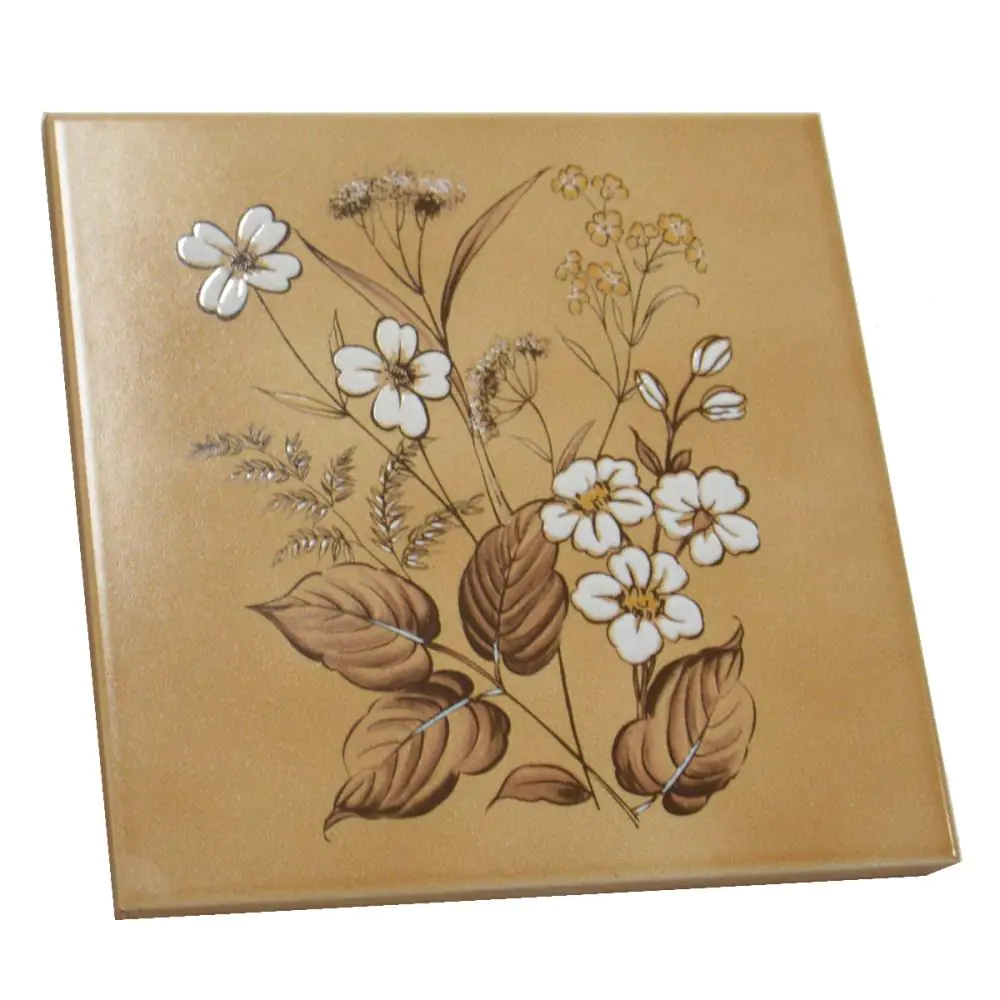 Wandfliese Dekor Villeroy & Boch E2831 beige braun weiß 20x20 cm I.Sorte Wandfliese Dekor Villeroy & Boch E2831 beige braun weiß 20x20 cm I.Sorte