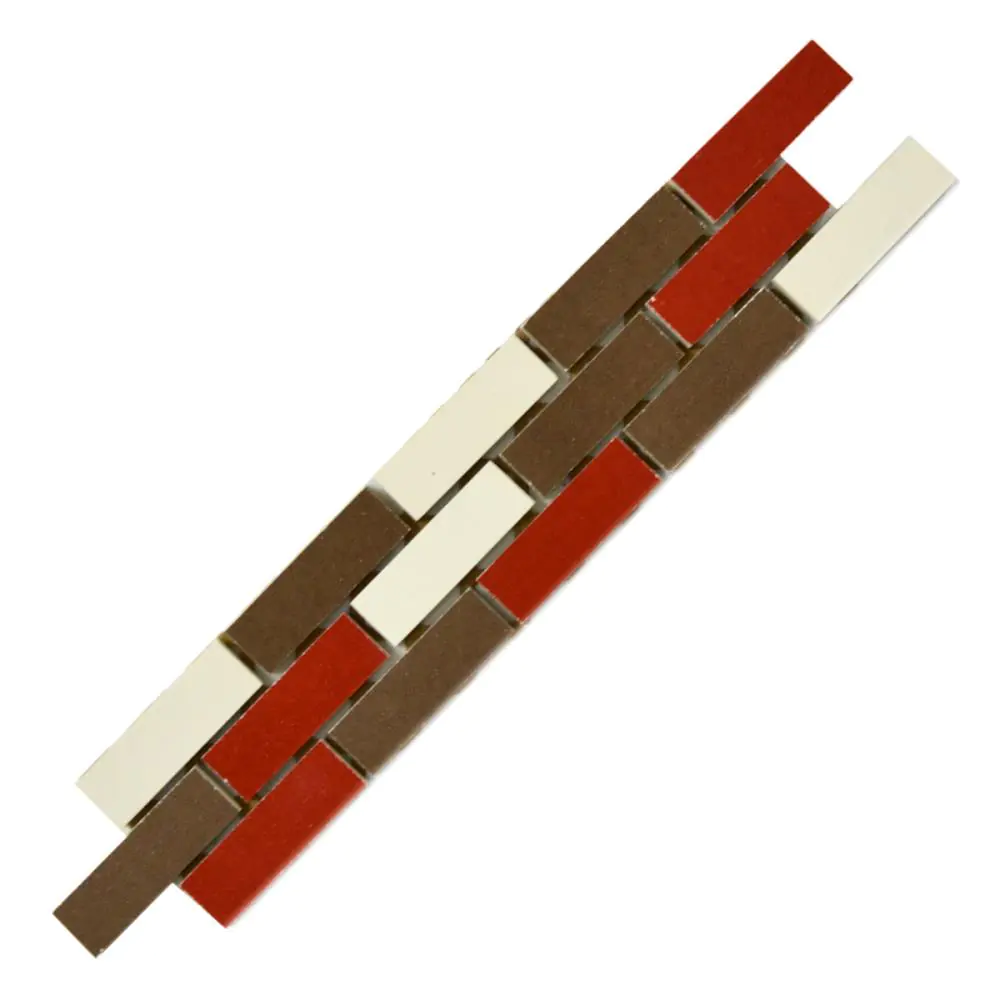 Bordüre Villeroy & Boch 1523 FK73 Carnaby beige rot braun 5x25 cm I.Sorte Bordüre Villeroy & Boch 1523 FK73 Carnaby beige rot braun 5x25 cm I.Sorte