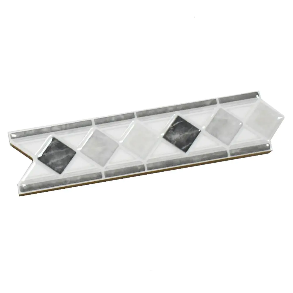 Bordüre SKP Italian Style Nr.602 Mario nero lustro anthrazit grau 5x20 cm