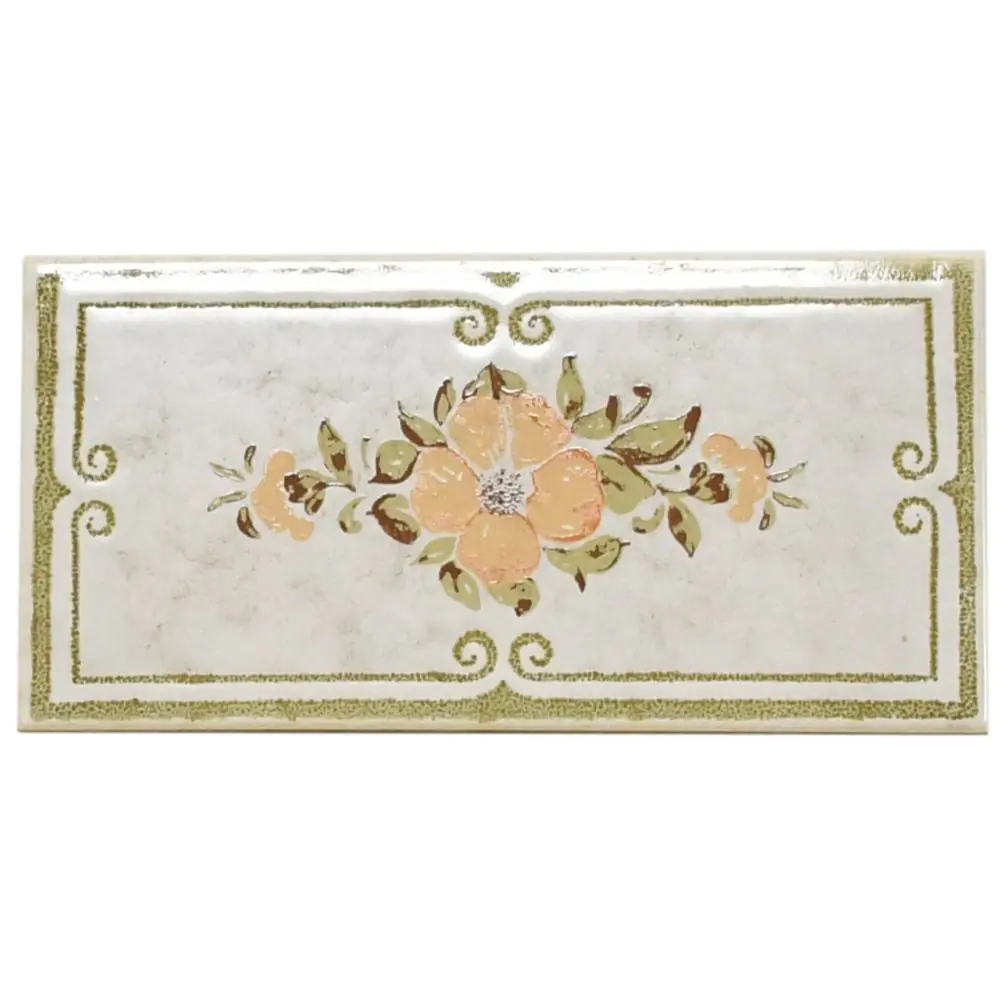 Wandfliese Dekor Villeroy & Boch E5675 1331 A85 Vienna grün 10x20 cm I.Sorte