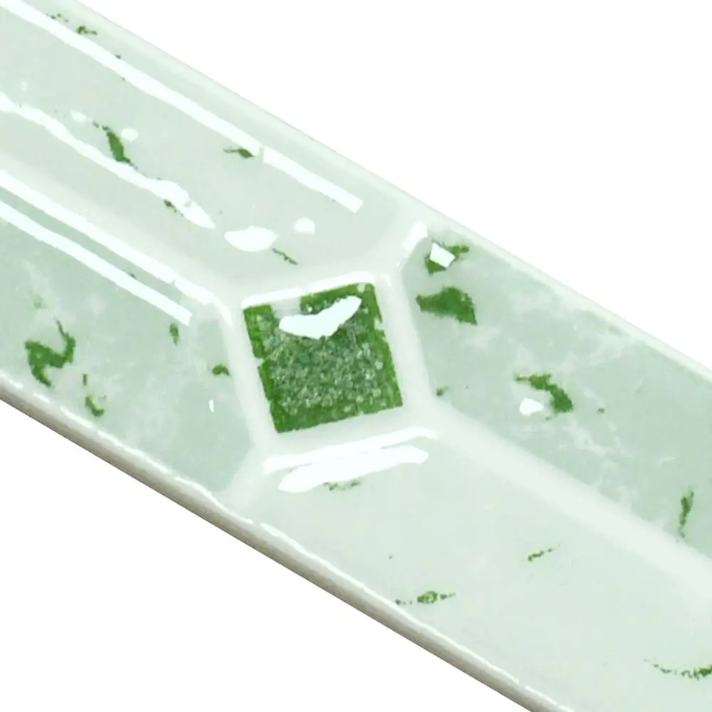 Bordüre Nr.606 LE-072 Vitrosa verde grün weiß 5x20 cm Bordüre Nr.606 LE-072 Vitrosa verde grün weiß 5x20 cm