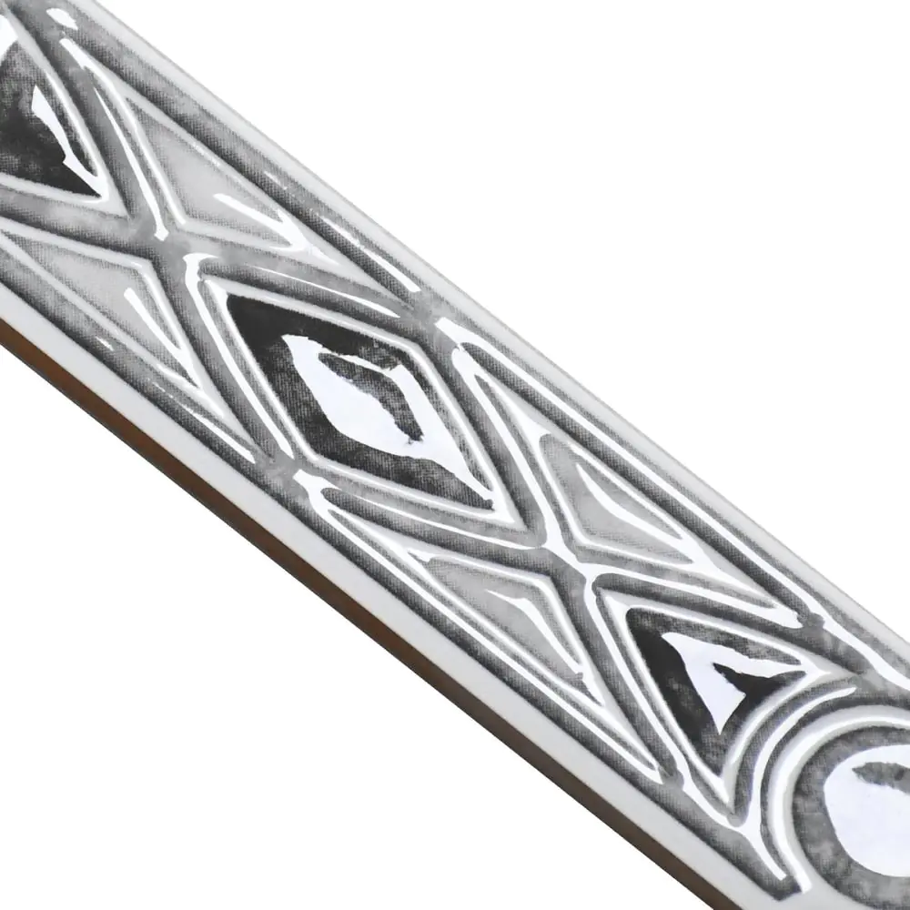 Bordüre Nr.674 Sena gris grau anthrazit weiß 5x20 cm Bordüre Nr.674 Sena gris grau anthrazit weiß 5x20 cm