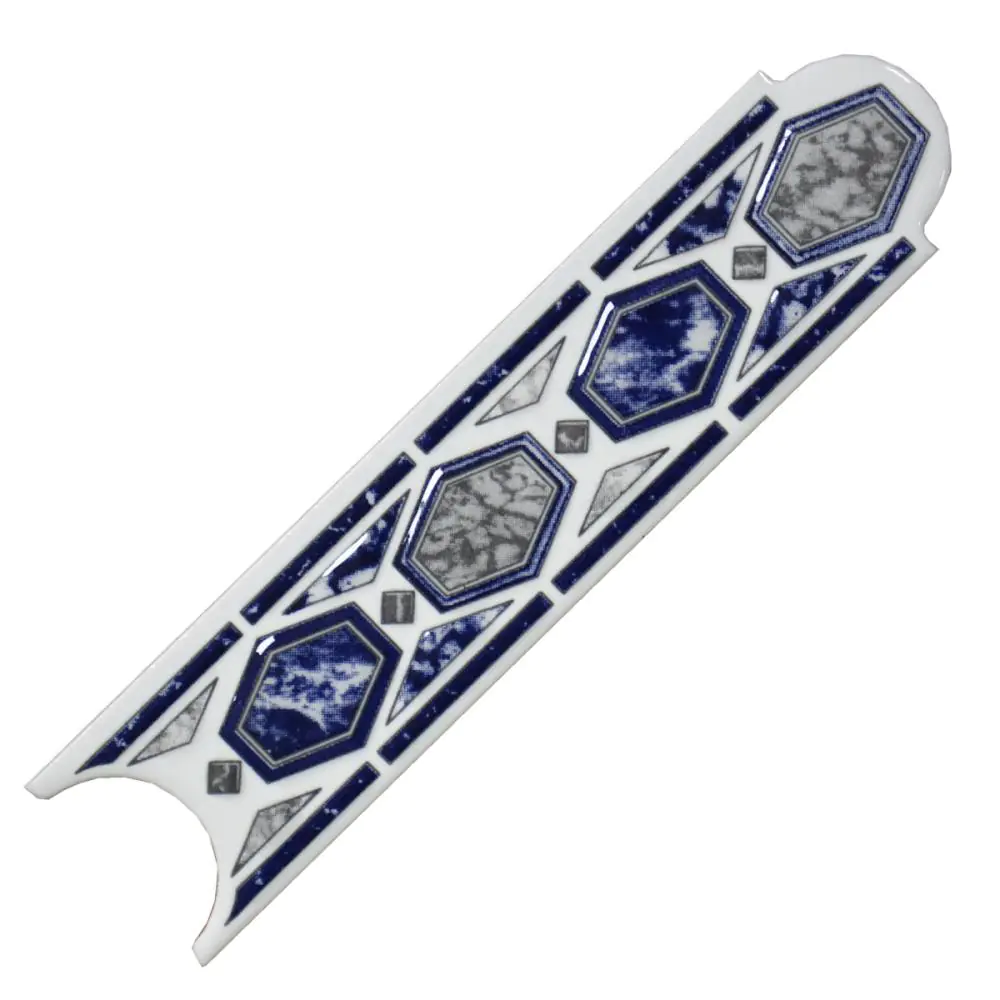 Bordüre Nr.476 Florencia blau grau weiß 5x20 cm Bordüre Nr.476 Florencia blau grau weiß 5x20 cm