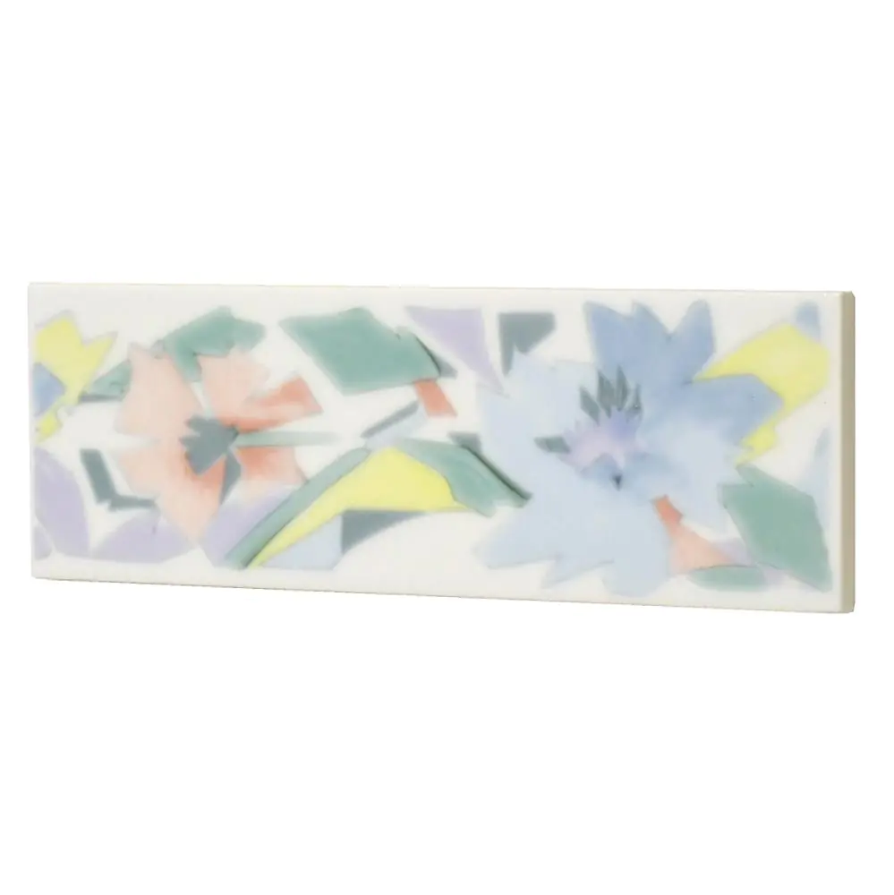 Bordüre Villeroy & Boch Nr.729 1483 LA42 Blumen multicolor 6,5x20 cm I.Sorte