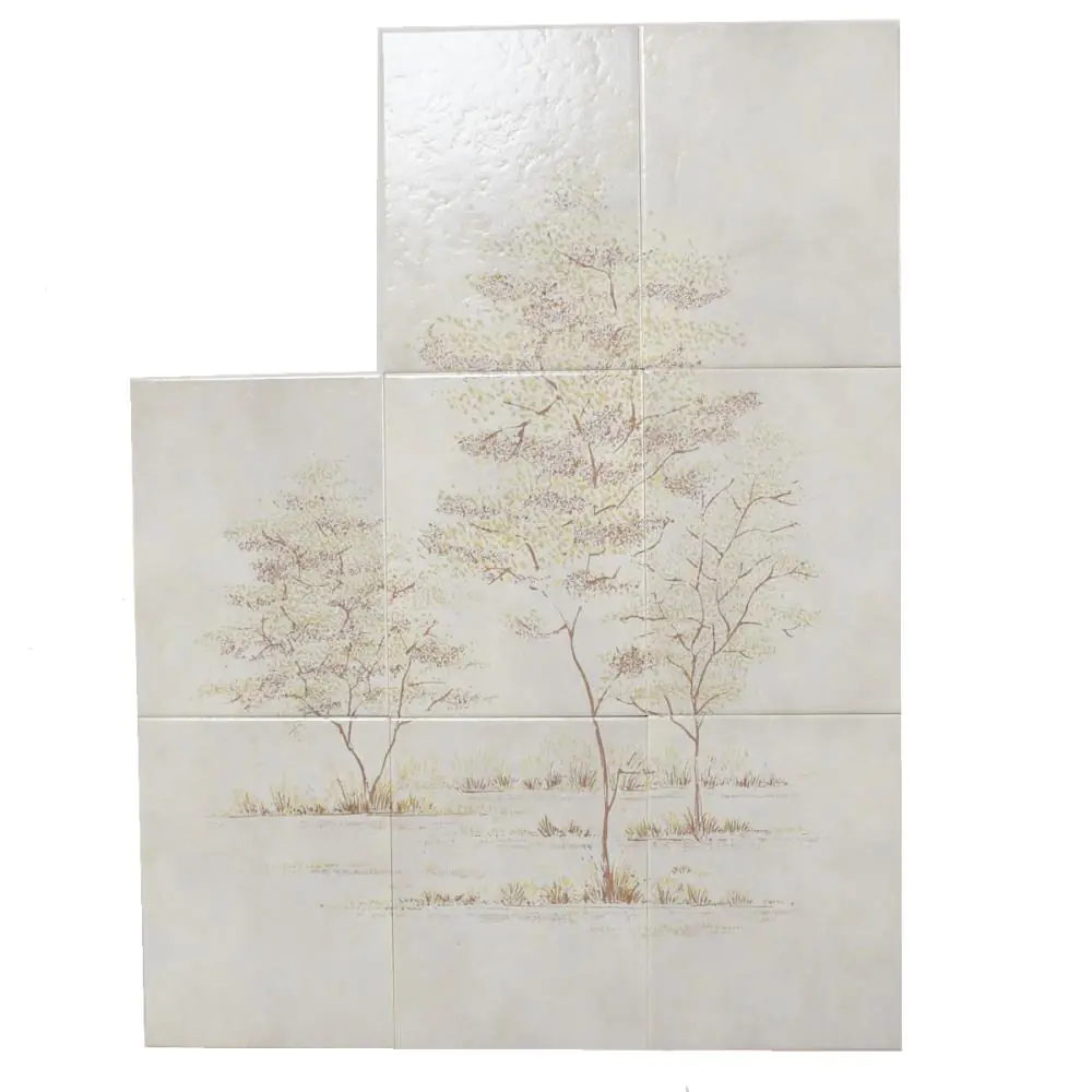 Wandfliese Dekor Engers E3121 SR592 8er Set greige braun beige 15x20 cm I.Sorte