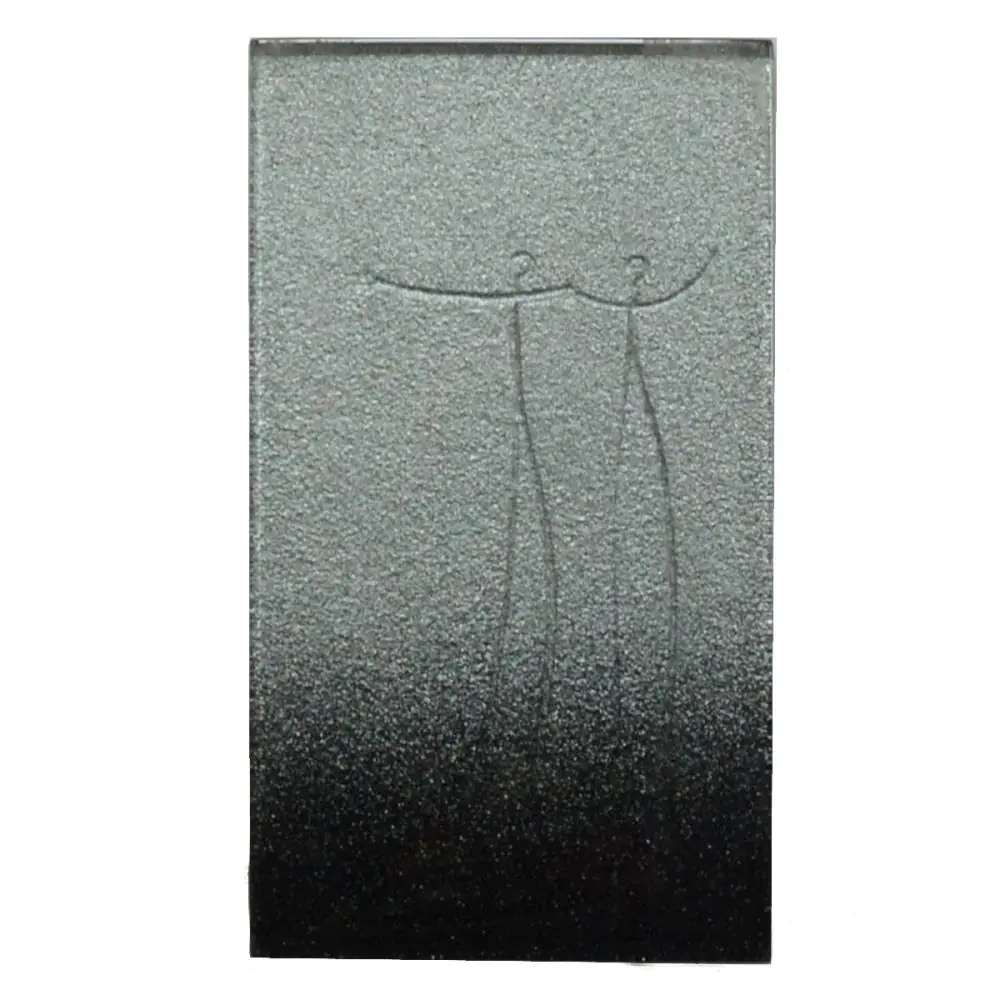Wandfliese Dekor Agrob Buchtal E2292 229113 Matrix silber schwarz 11,5x20 cm I.Sorte