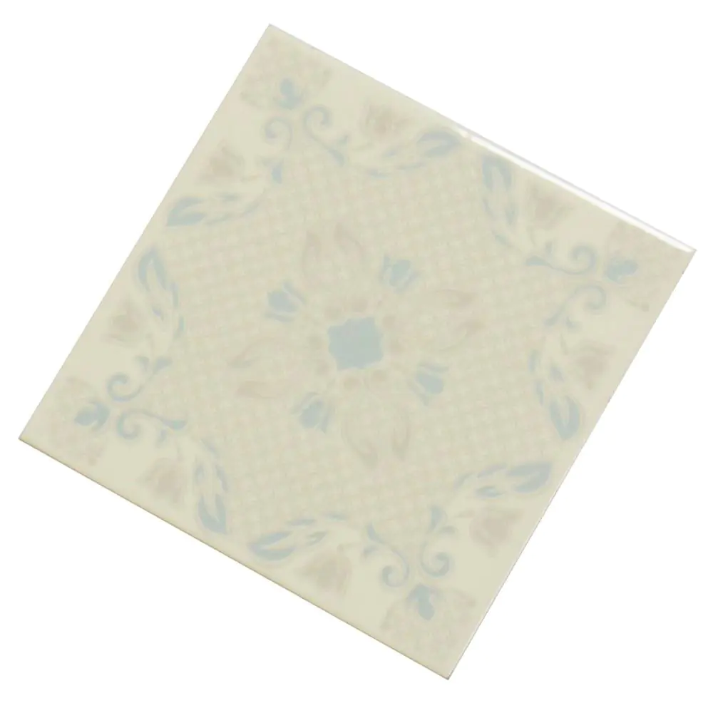 Wandfliese Dekor Agostino E2898 creme grau blau 15x15 cm I.Sorte Wandfliese Dekor Agostino E2898 creme grau blau 15x15 cm I.Sorte