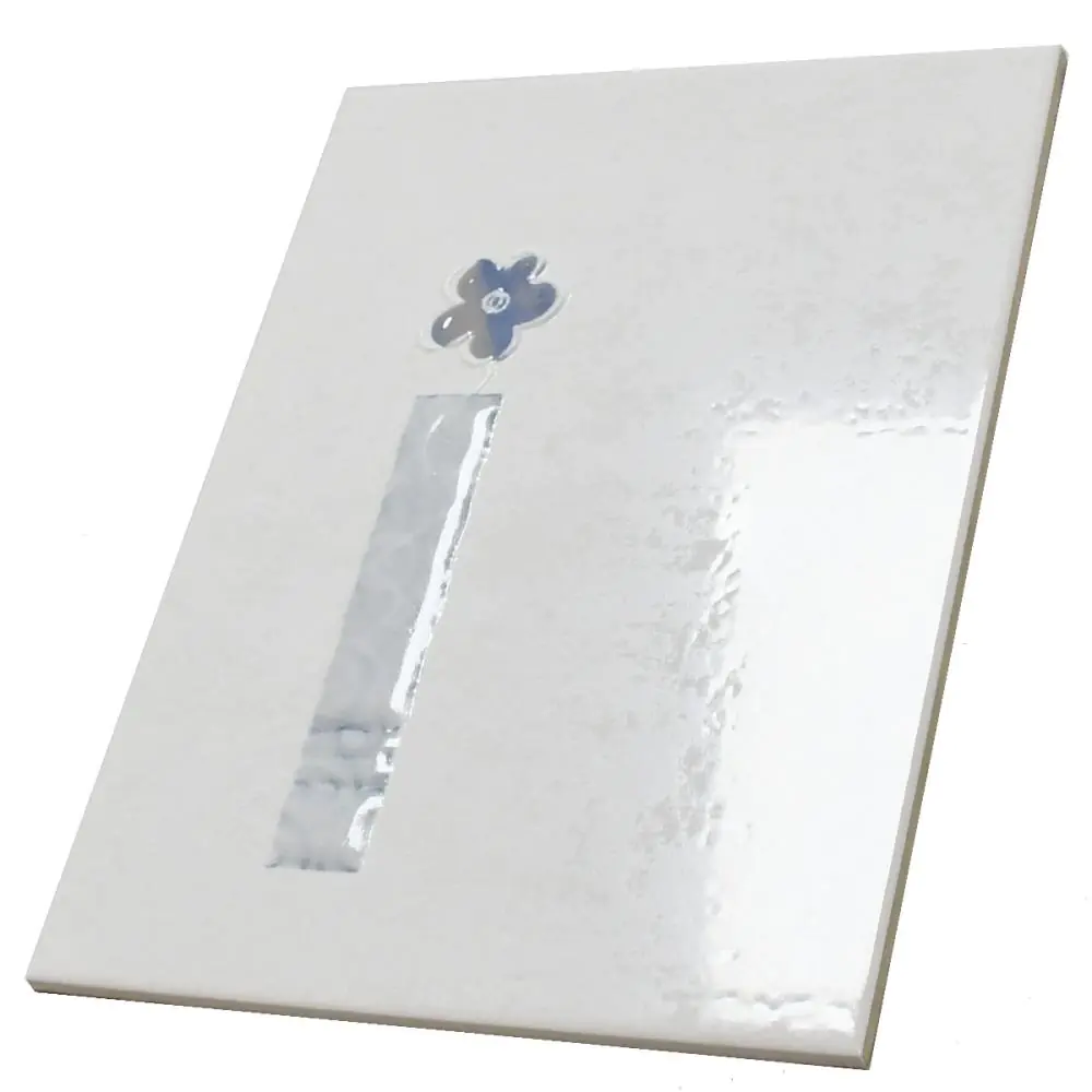 Wandfliese Dekor Agrob Buchtal E217 238885 weiß blau 25x33 cm Wandfliese Dekor Agrob Buchtal E217 238885 weiß blau 25x33 cm