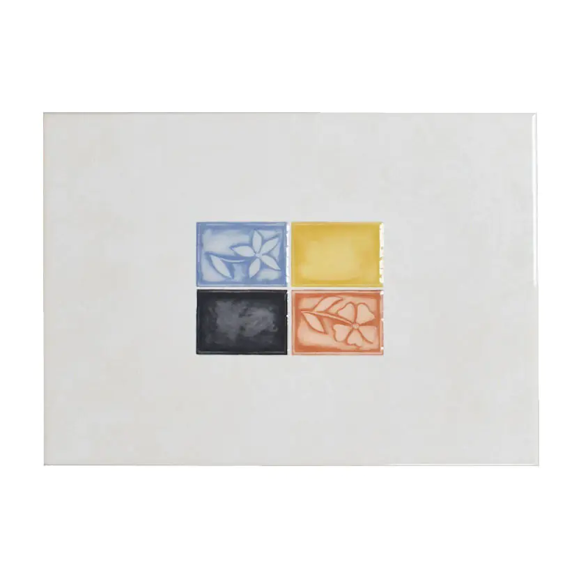 Wandfliese Dekor Villeroy & Boch E3404 1150 KC42 Multiply beige mehrfarbig 25x35 cm