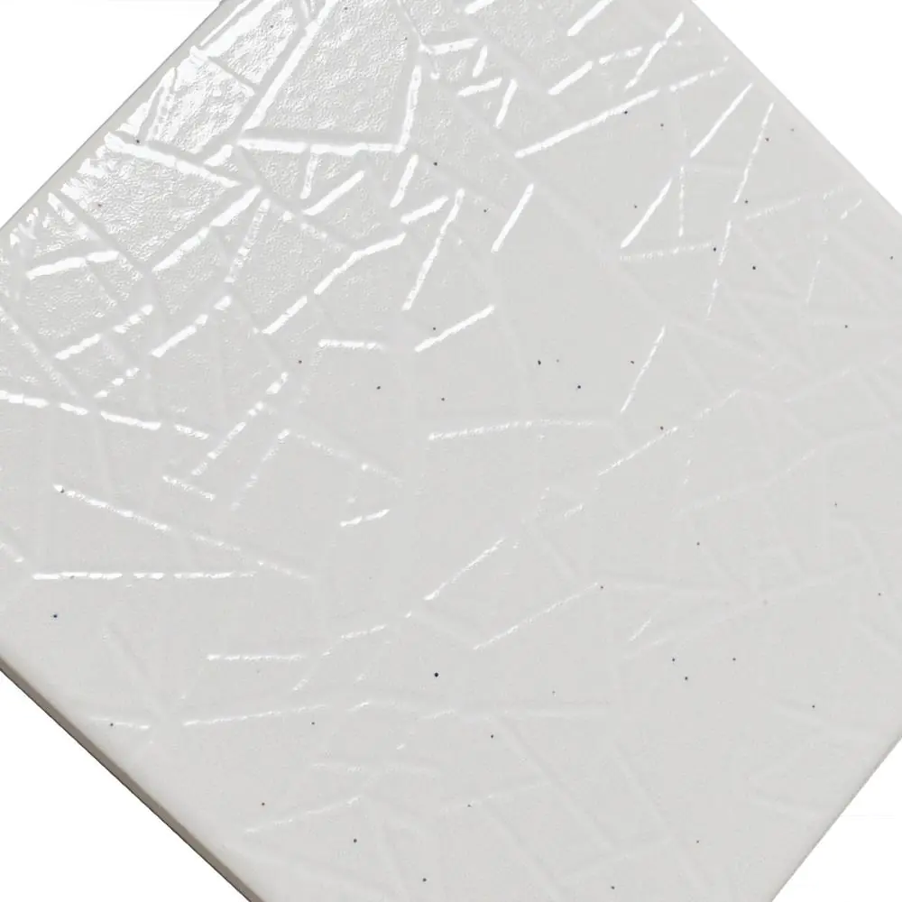 Wandfliese Dekor Steuler Design E3134 44470 weiß mehrfarbig 25x25 cm