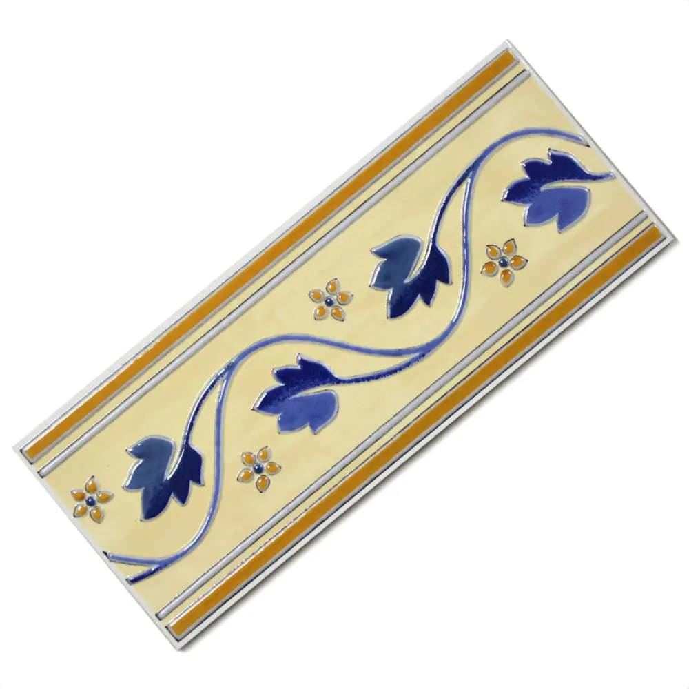 Bordüre Villeroy & Boch Nr.142 1151 JL04 Tivoli creme blau 10x25 cm Bordüre Villeroy & Boch Nr.142 1151 JL04 Tivoli creme blau 10x25 cm