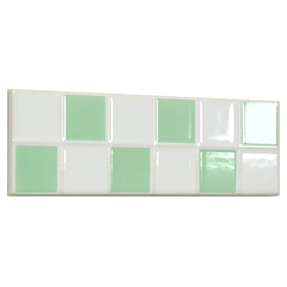 Bordüre Villeroy & Boch 1475 CS20 Creative System jadegrün weiß 6,5x20 cm I.Sorte Bordüre Villeroy & Boch 1475 CS20 Creative System jadegrün weiß 6,5x20 cm I.Sorte