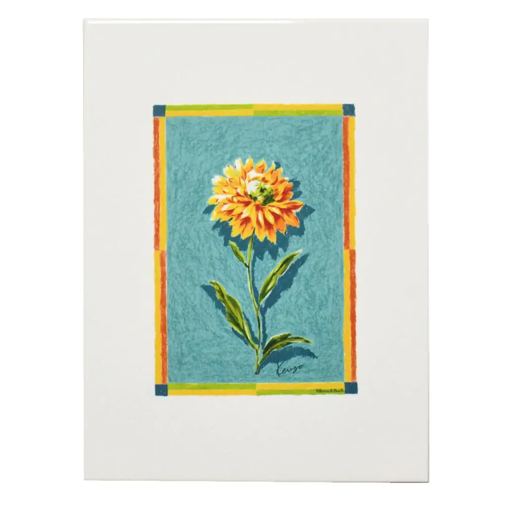 Wandfliese Dekor Villeroy & Boch E3773 1371 D185 Kenzo-Jardin weiß mehrfarbig 30x40 cm I.Sorte