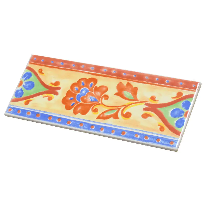 Bordüre Villeroy & Boch Nr.796 1153 CJ58 Lotus mehrfarbig 10x25 cm I.Sorte