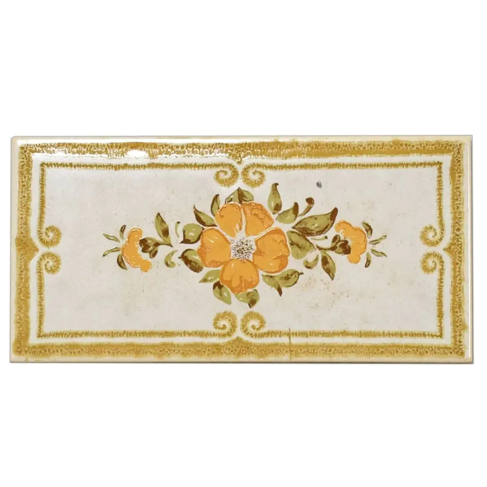 Wandfliese Dekor Villeroy & Boch E5712 1331 A86 Vienna curry 10x20 cm I.Sorte