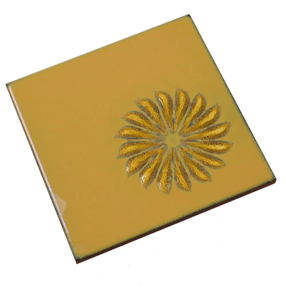 Wandfliese Dekor Atlas Ceramiche E2615 gelb braun 20x20 cm I.Sorte Wandfliese Dekor Atlas Ceramiche E2615 gelb braun 20x20 cm I.Sorte