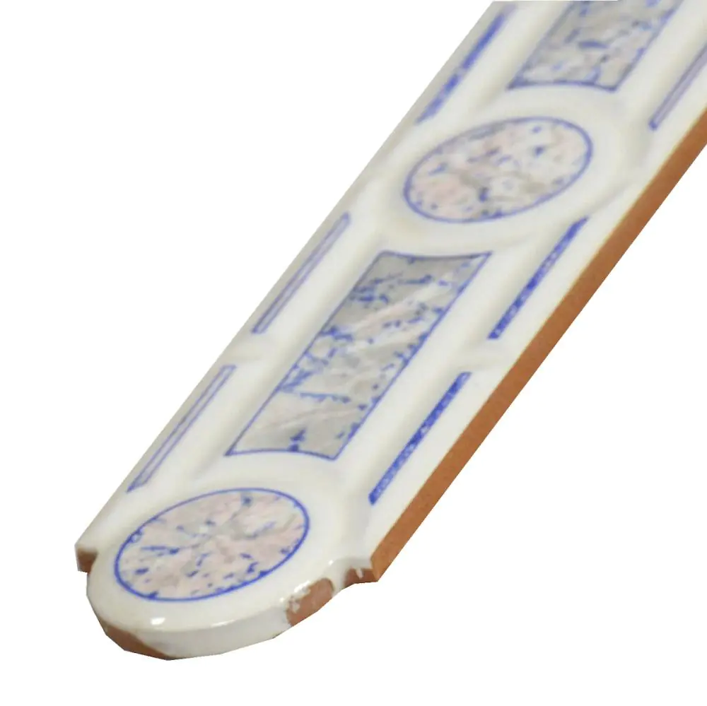 Bordüre Ceramica Montoliu Nr.501 azul weiß blau rosa 5x20 cm Bordüre Ceramica Montoliu Nr.501 azul weiß blau rosa 5x20 cm