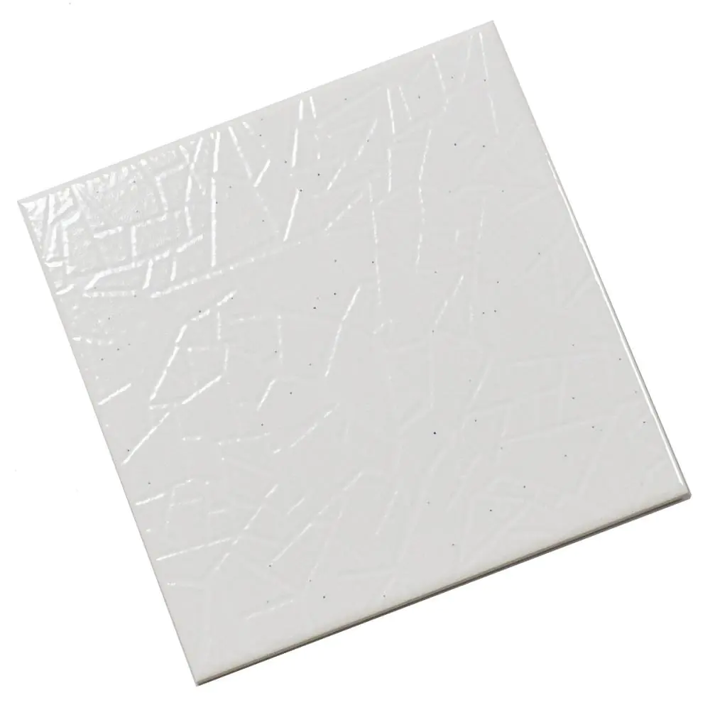 Wandfliese Dekor Steuler Design E3134 44470 weiß mehrfarbig 25x25 cm