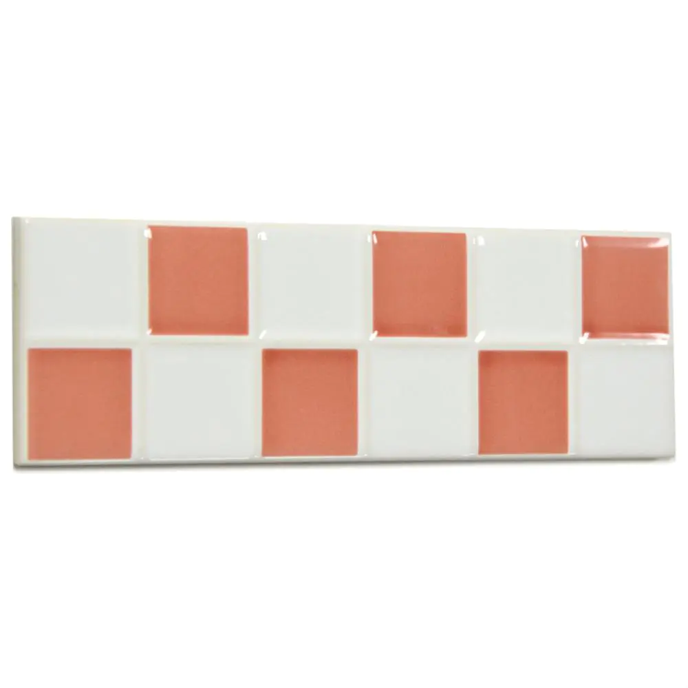 Bordüre Villeroy & Boch 1475 CS23 Creative System korallenrot weiß 6,5x20 cm I.Sorte Bordüre Villeroy & Boch 1475 CS23 Creative System korallenrot weiß 6,5x20 cm I.Sorte