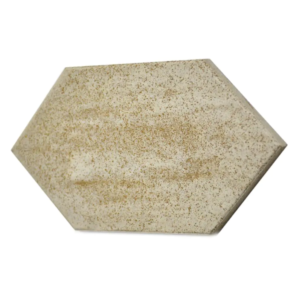 Bodenfliese Villeroy & Boch E4279 Sechseck braun hellgrau 12,5x25 cm