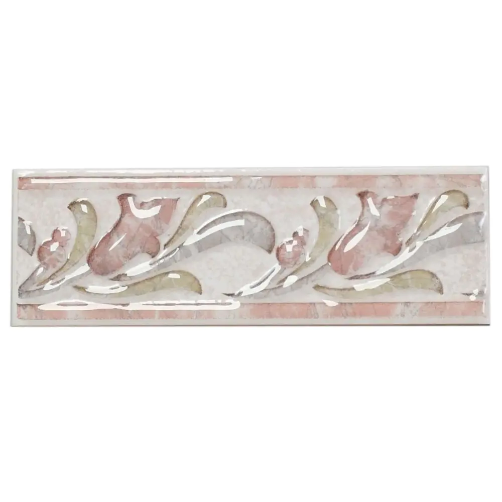 Bordüre Villeroy & Boch E6242 1361 CH32 Soprano grün rosa 6,5x20 cm I.Sorte