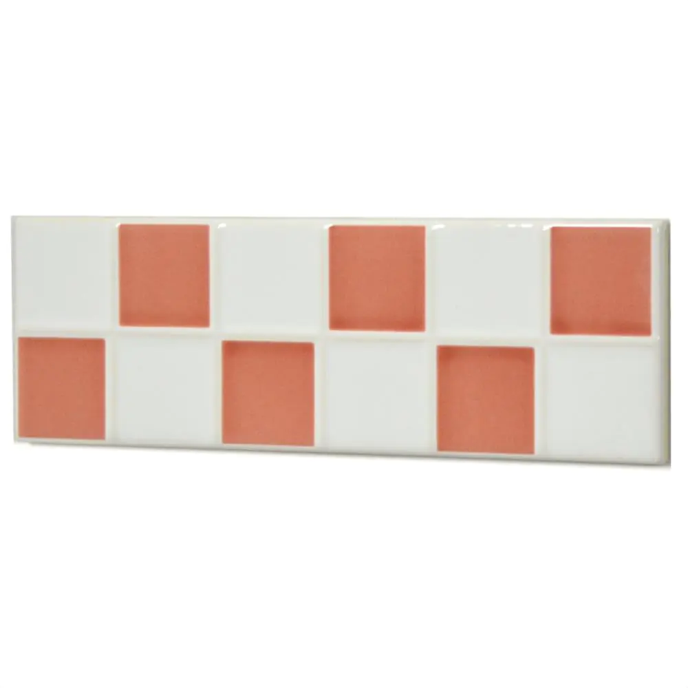 Bordüre Villeroy & Boch 1475 CS23 Creative System korallenrot weiß 6,5x20 cm I.Sorte Bordüre Villeroy & Boch 1475 CS23 Creative System korallenrot weiß 6,5x20 cm I.Sorte