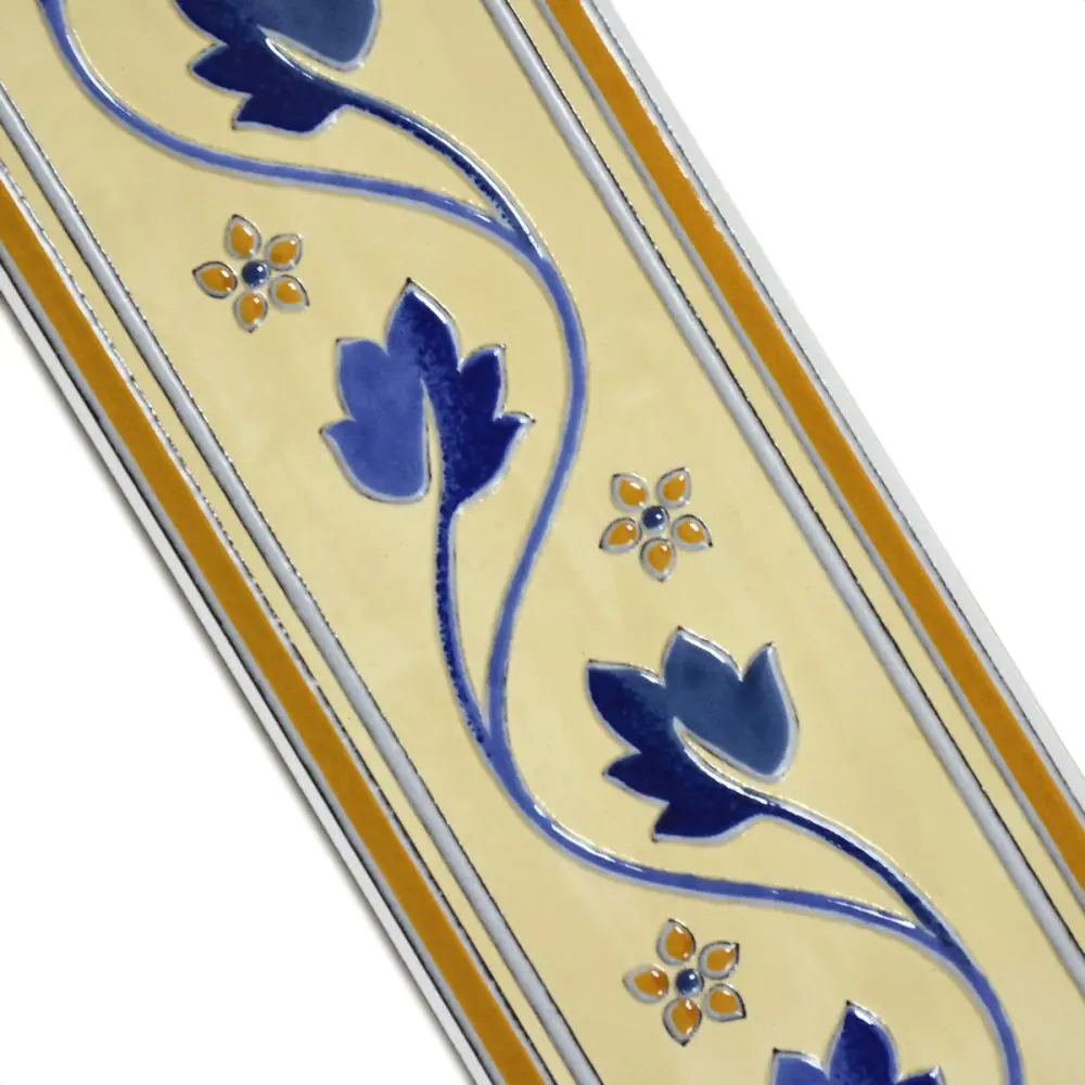 Bordüre Villeroy & Boch Nr.142 1151 JL04 Tivoli creme blau 10x25 cm Bordüre Villeroy & Boch Nr.142 1151 JL04 Tivoli creme blau 10x25 cm