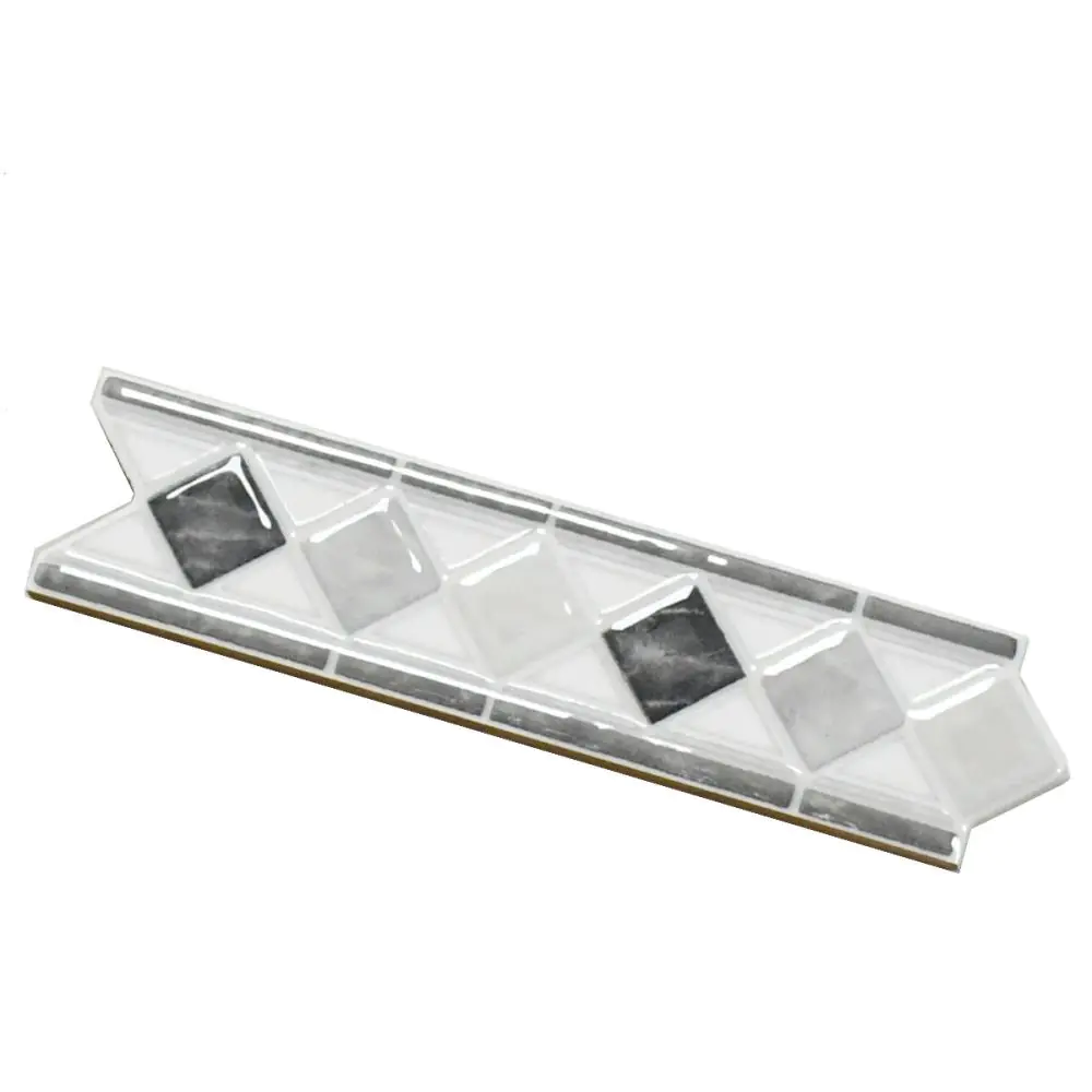 Bordüre SKP Italian Style Nr.602 Mario nero lustro anthrazit grau 5x20 cm