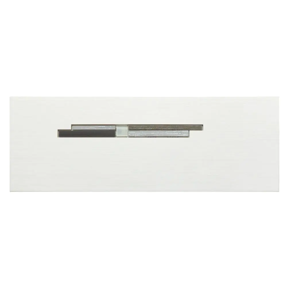 Wandfliese Dekor Steuler Design E6380 27212 Livin weiß anthrazit 25x70 cm I.Sorte