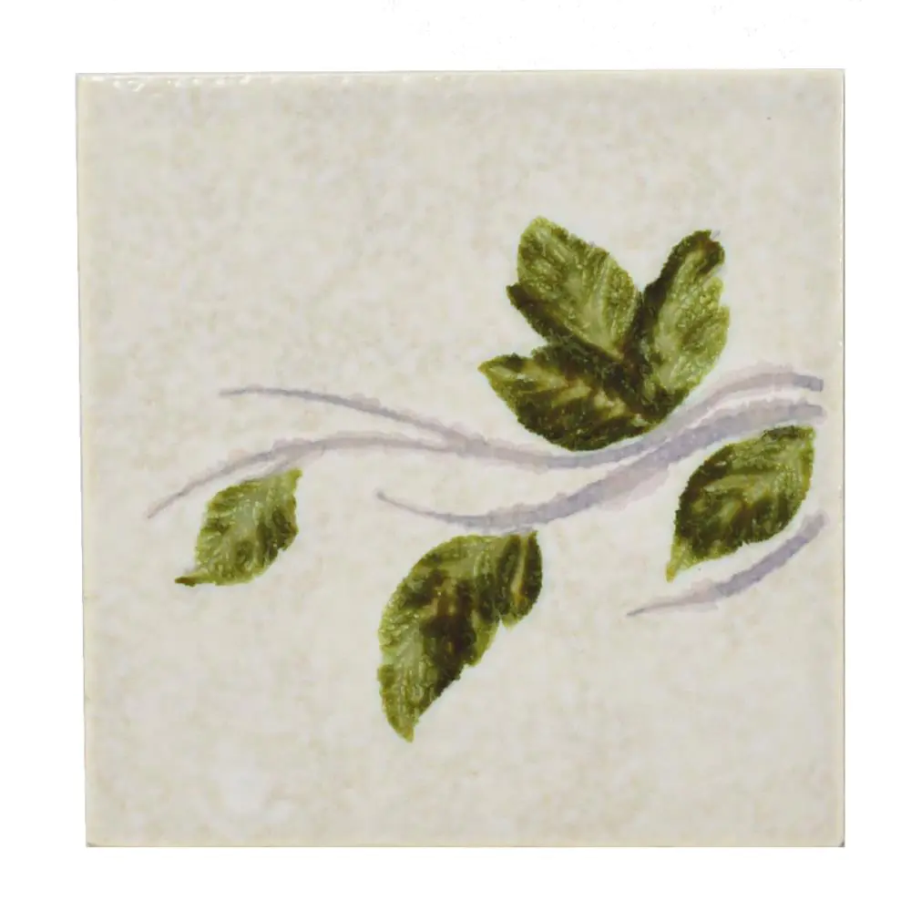 Wandfliese Dekor Servais E2964 greige grün 15x15 cm